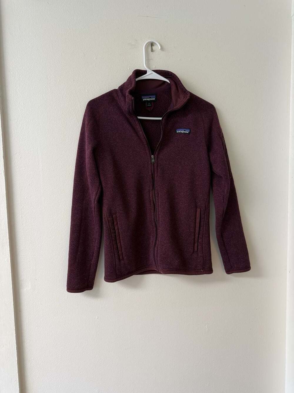 Patagonia Better Sweater Jacket Size S Maroon Fleece Full Zip